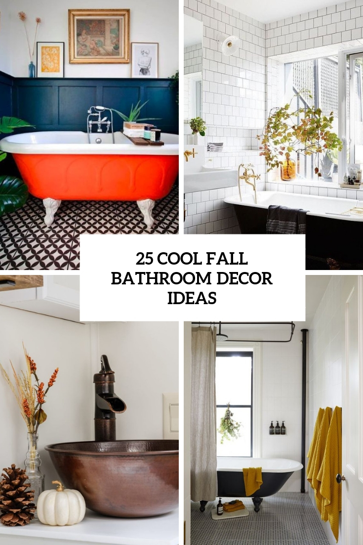cool fall bathroom decor ideas