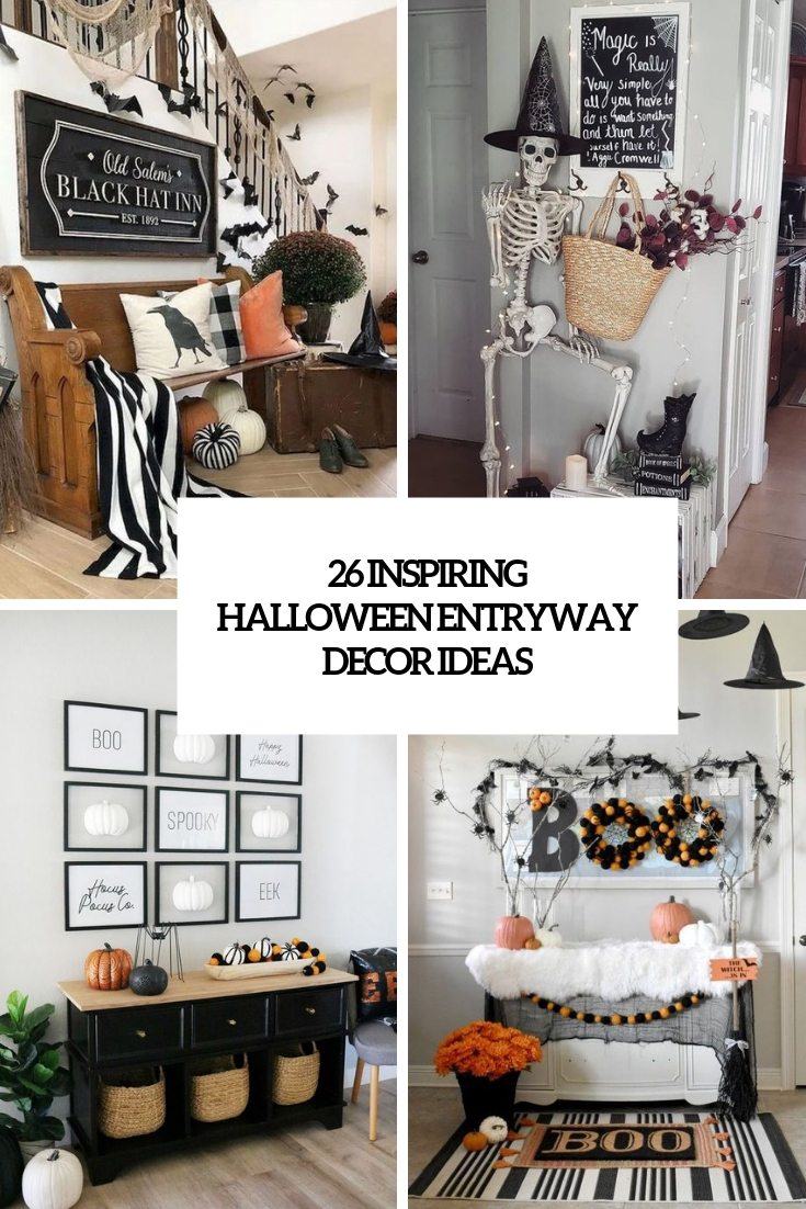inspiring halloween entryway decor ideas