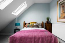 a small yet stylish attic bedroom design