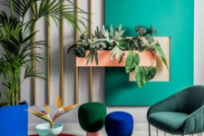 17 a bold living room done in emerald, forest green, cobalt blue and deep red – jewel tones never go out of style