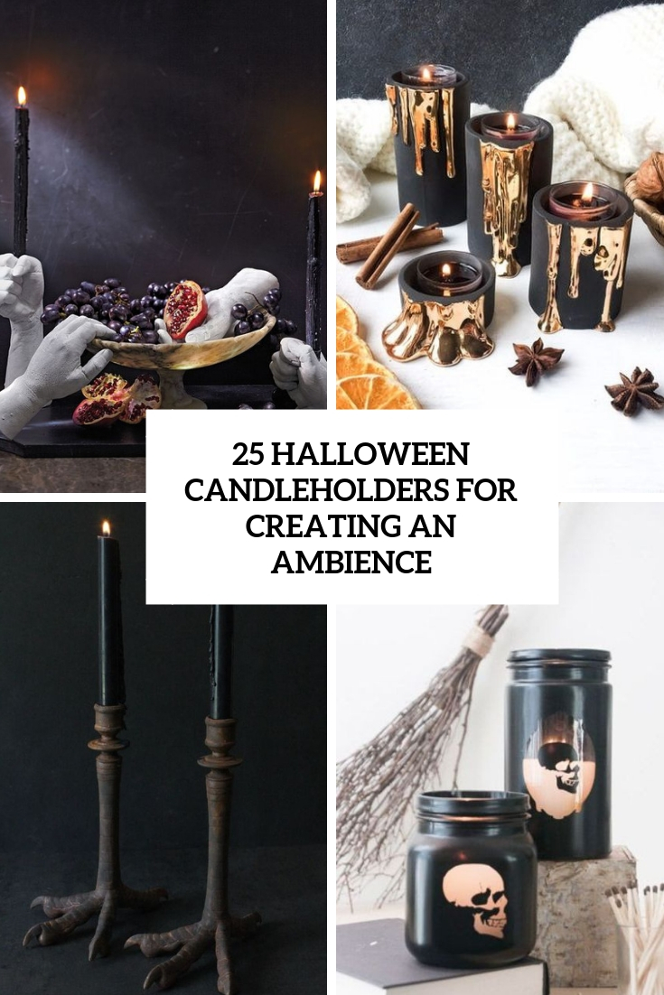 halloween candleholders for creating an ambience