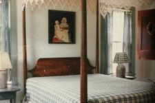 19 a lace cover gives this vintage bedroom a boho and rustic feel making it even cozier than it is
