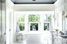 20 crown molding will fit most of spaces even bathrooms and will give an elegant look and feel to it