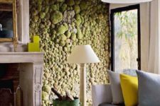 21 a living moss wall is a real touch of nature inside, and it’s a huge trend right now and it looks very catchy