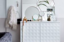 a fresh IKEA Metod hack with new sculptural wall panels, a tabletop and metal legs for a chic look