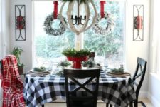 11 a buffalo check tablecloth is amazing to spice up your dining space and make it feel like a farmhouse one