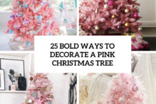 25 bold ways to decorate a pink christmas tree cover