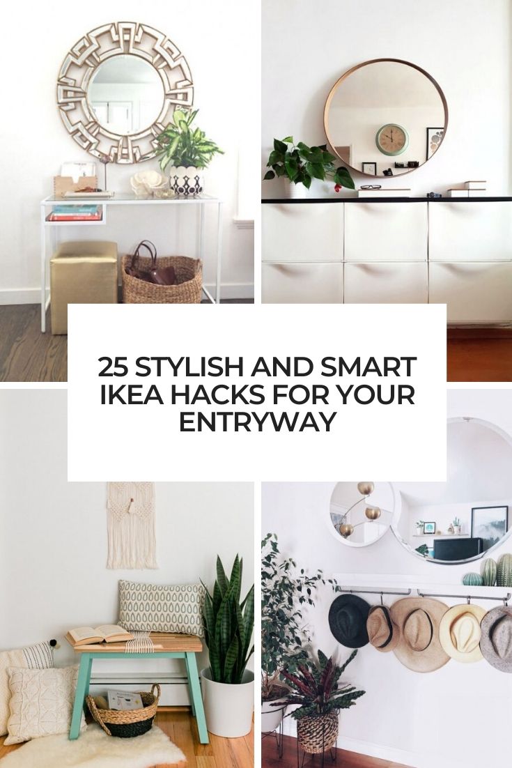 stylish and smart ikea hacks for your entryway