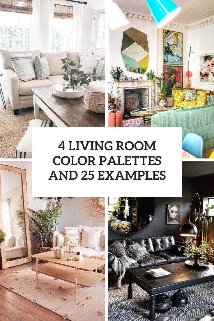 4 Living Room Color Palettes And 25 Examples