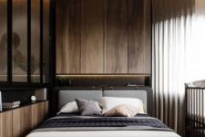 07 achieve a luxurious feel in your bedroom with a chic color palette and gorgeous materials like natural wood and glass
