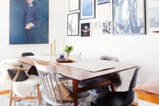 17 mix and match all the chairs in the dining room to make it look more relaxed and cool