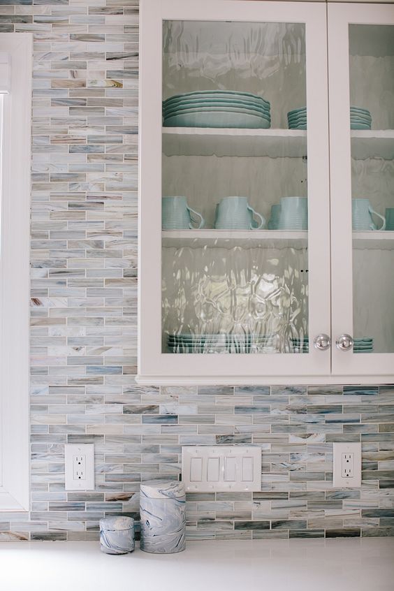 skip such mosaic tile backsplashes, they look really outdated and super boring