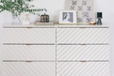 23 an IKEA Tarva dresser is made amazing with wooden dowels and some white paint