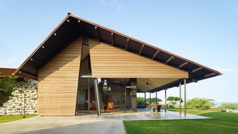This home is a comfo of modern design and Hawaiian traditions that were interwoven to create a unique dwelling