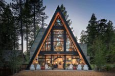 a floor to ceiling windows are perfect for cabins
