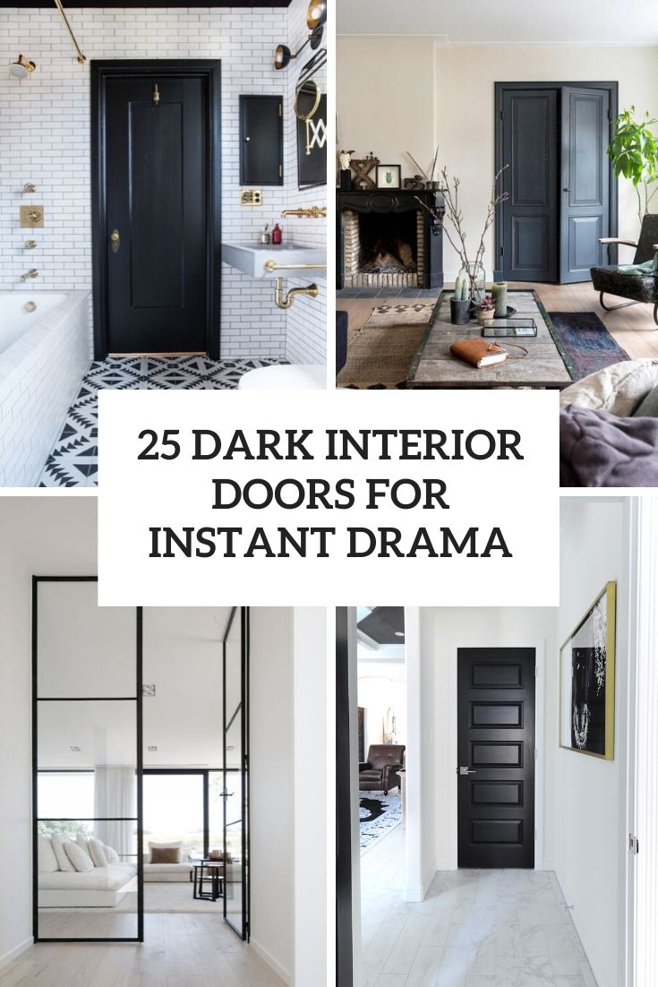 dark interior doors for instant drama