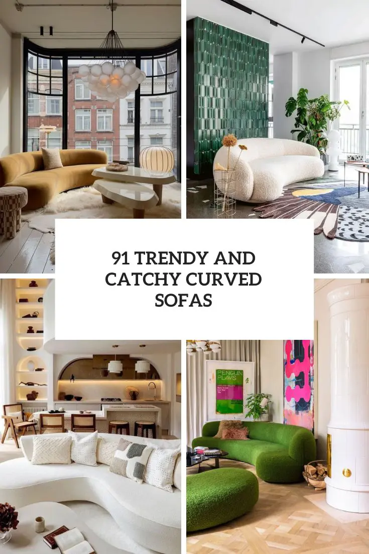 Trendy And Catchy Curved Sofas