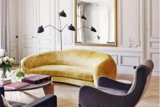 a chic Parisian living room design