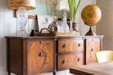 13 spruce up your living or dining room with an antique wooden sideboard like this one to add elegance