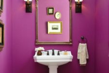 18 refresh a fuchsia small space with whites and touches of metallics for a refined and chic look