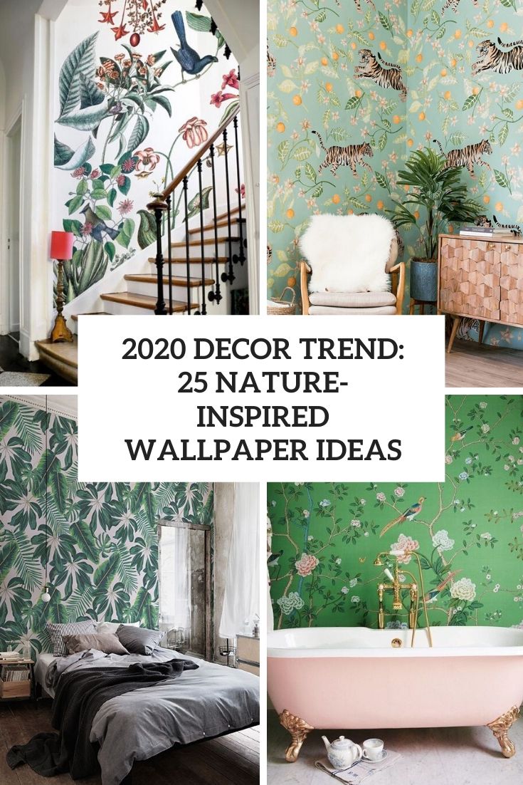 decor trends 25 nature inspired wallpaper ideas