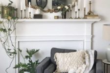 23 a vintage mirror and matching candleholders raise the living room decor to a new level easily
