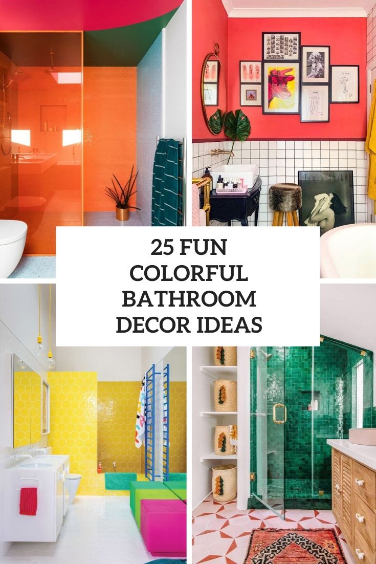 fun colorful bathroom decor ideas
