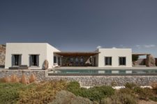 01 This villa in Greece is done with Scandinavian aesthetics and features gorgeous sea views