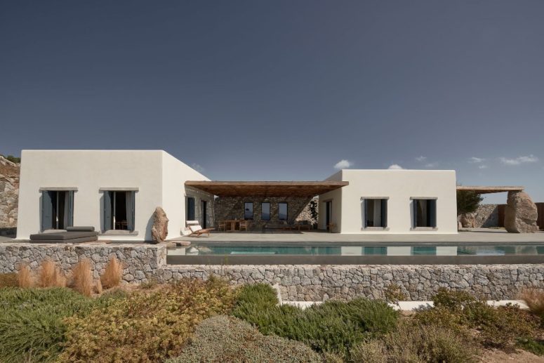 Greek Villa Mandra With Scandinavian Design