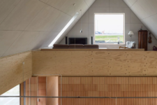 minimalist interior like in traditional danish longhouses