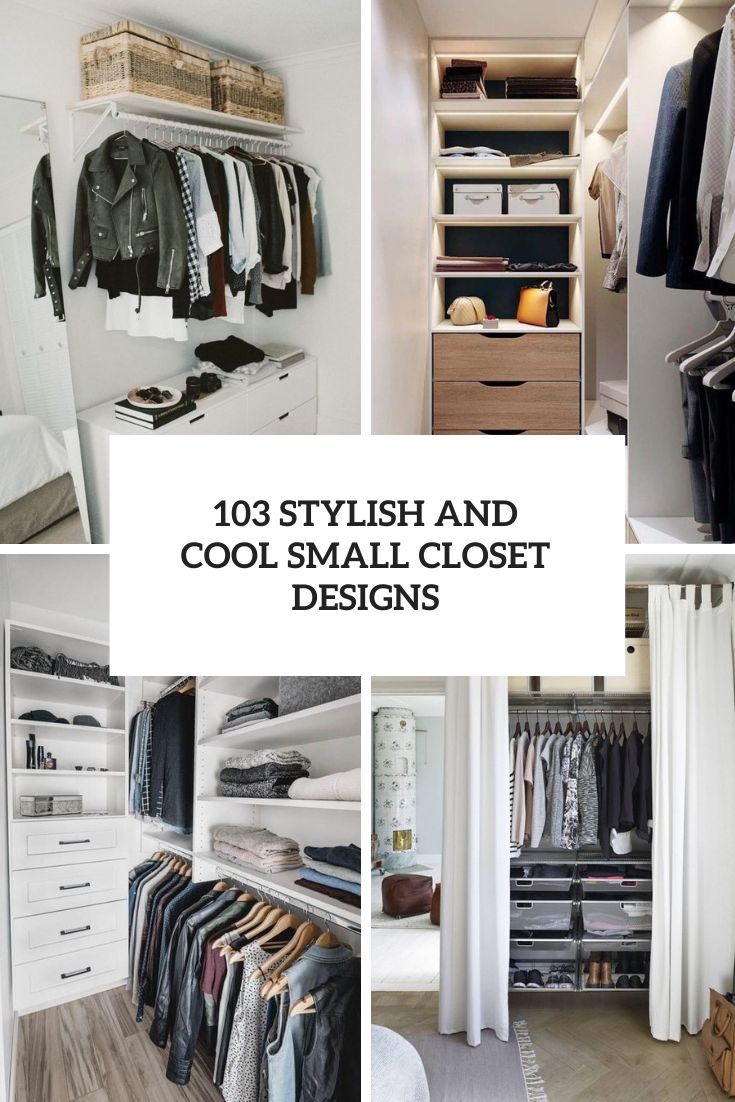 stylish and cool small closet designs