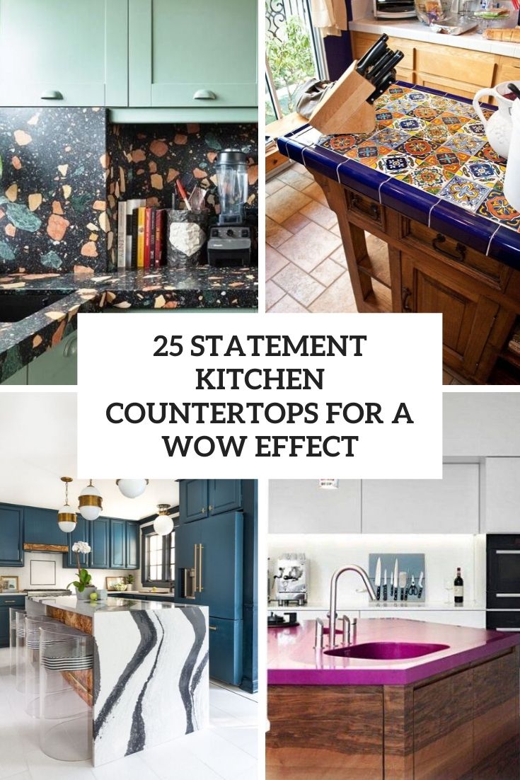 statement kitchen countertops for a wow effect
