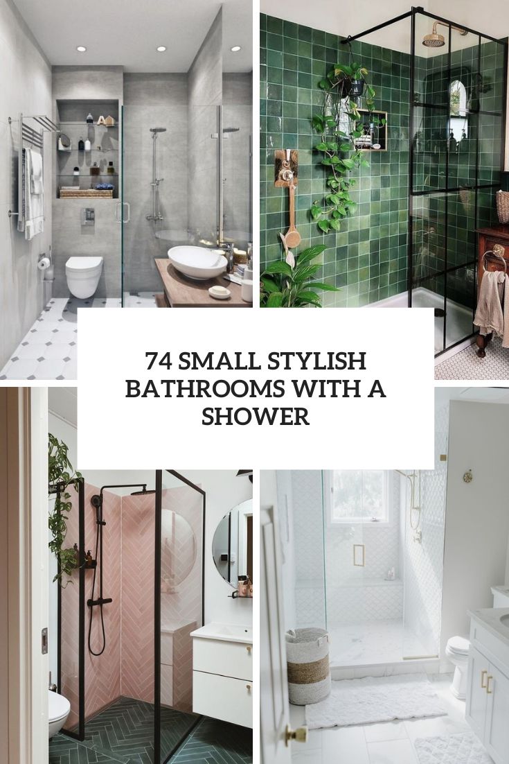 small stylish bathrooms with a shower