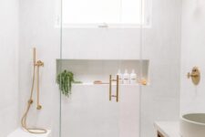 a cute neutral bathroom design