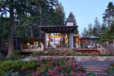 01 This gorgeous home is nested in a lush forest and features amazing views of the Northwest Pacific