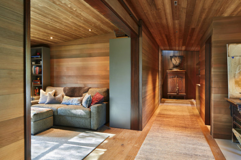 There's much natural wood cladding the interiors to make them warm and welcoming