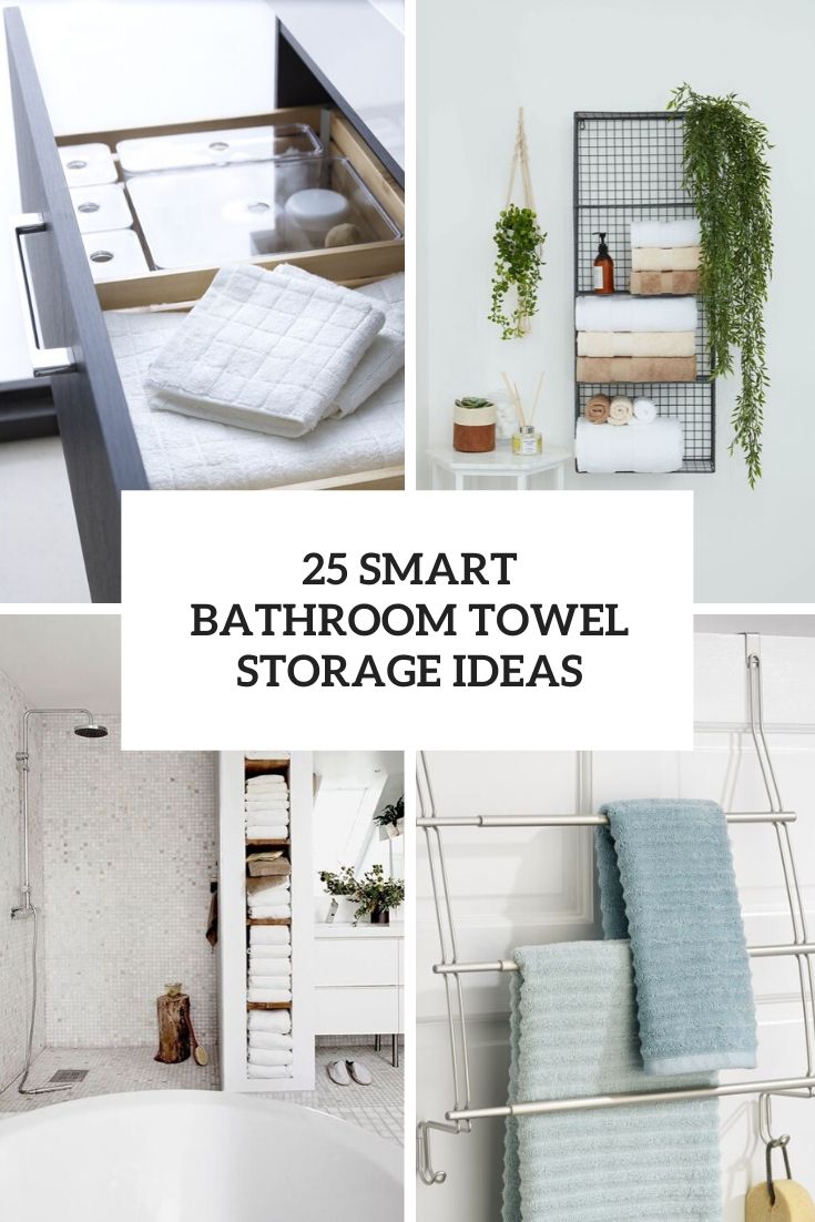 smart bathroom towel storage ideas