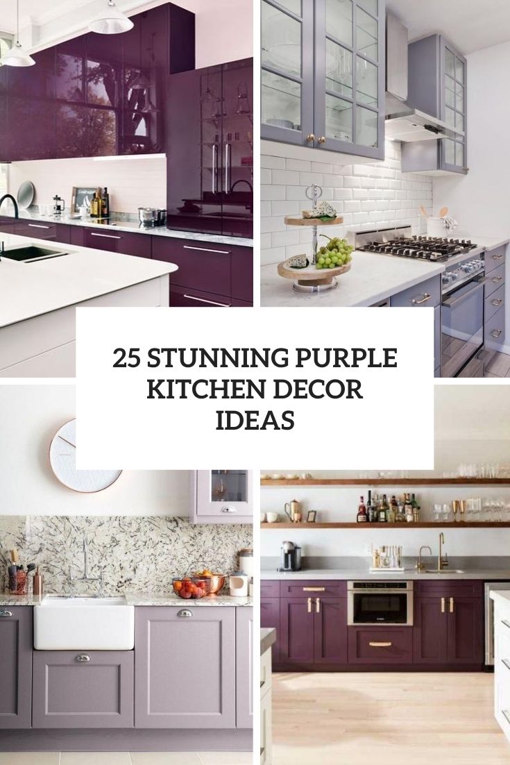 stunning purple kitchen decor ideas