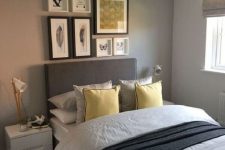 a modern grey bedroom design