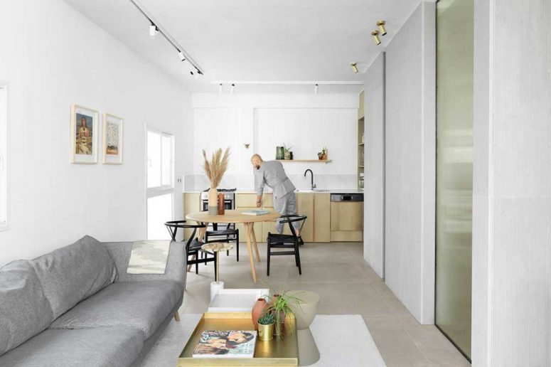 This contemporary apartment is hotel like but it's very cozy and personalized, for new urban lifestyle