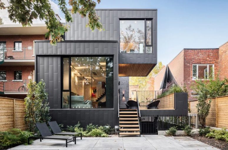 Contemporary Townhouse Added To 1880s Duplex Restoration