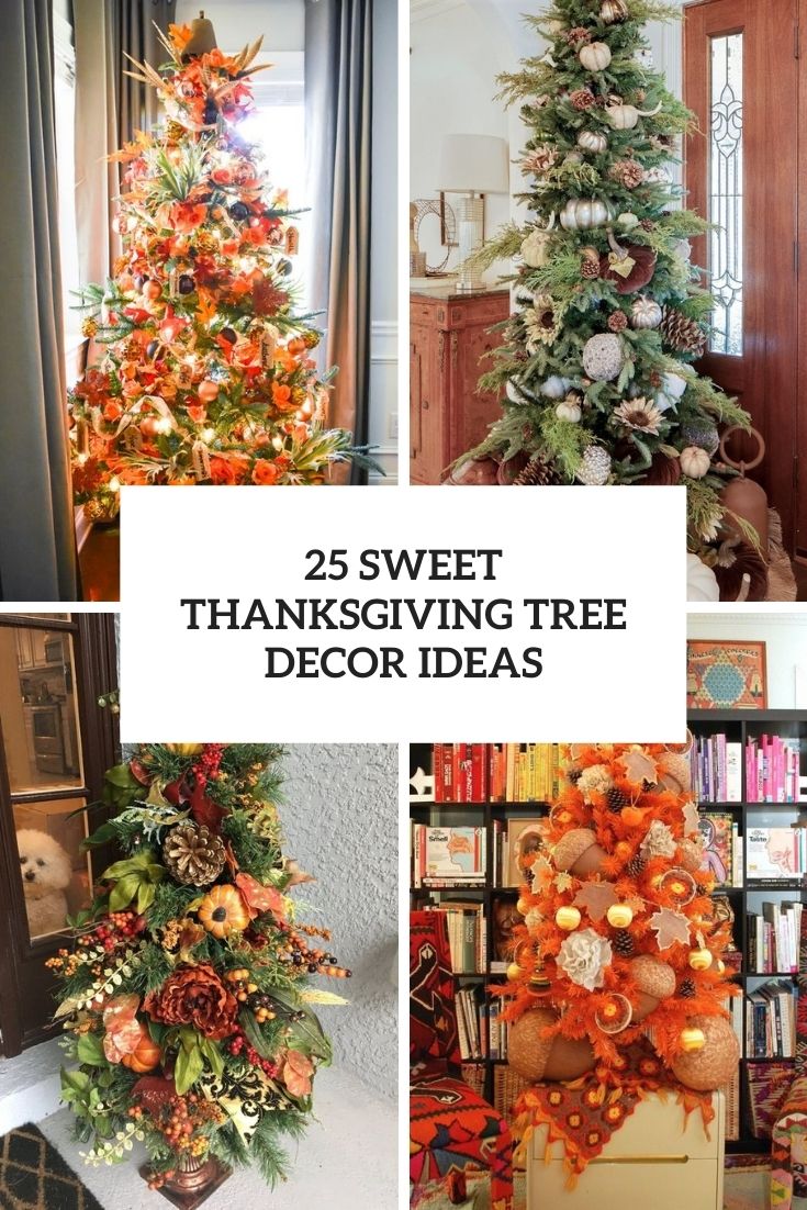 sweet thanksgiving tree decor ideas
