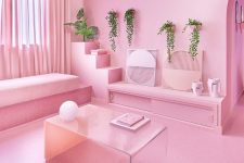 01 This apartment is called ‘Minimal Fantasy’ and it was done in all shades of pink
