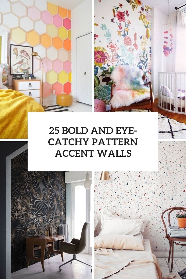 bold and eye catchy pattern accent walls