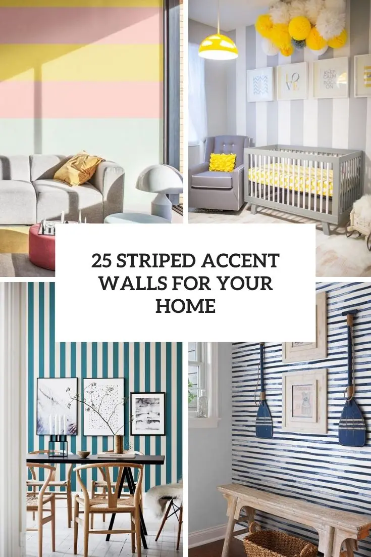 striped accent walls for your home