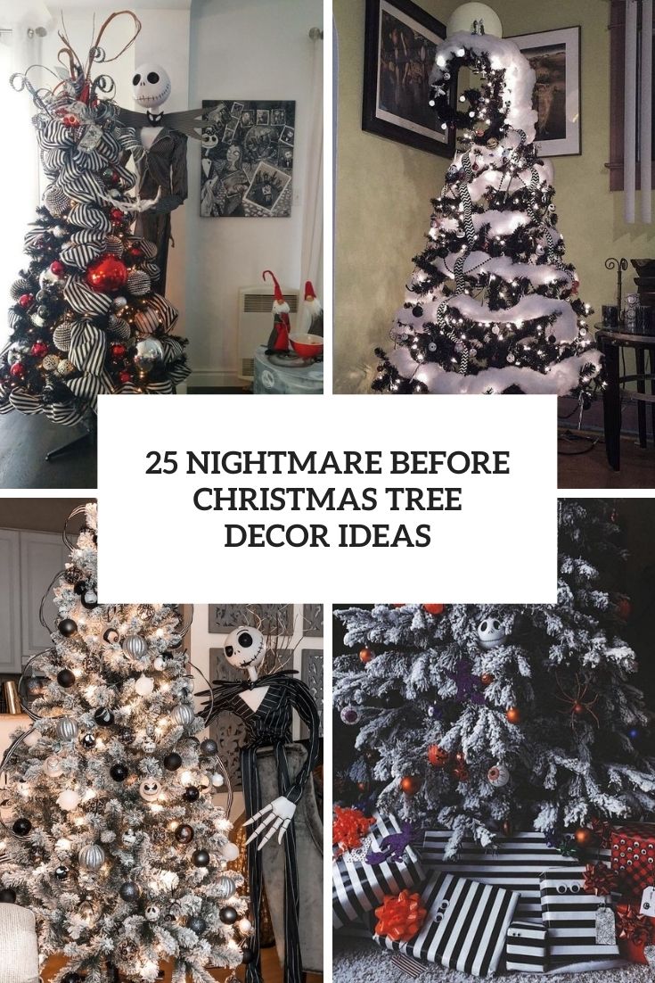nightmare before christmas tree decor ideas