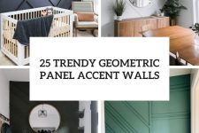 25 trendy geometric panel accent walls cover