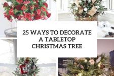 25 ways to decorate a tabletop christmas tree cover