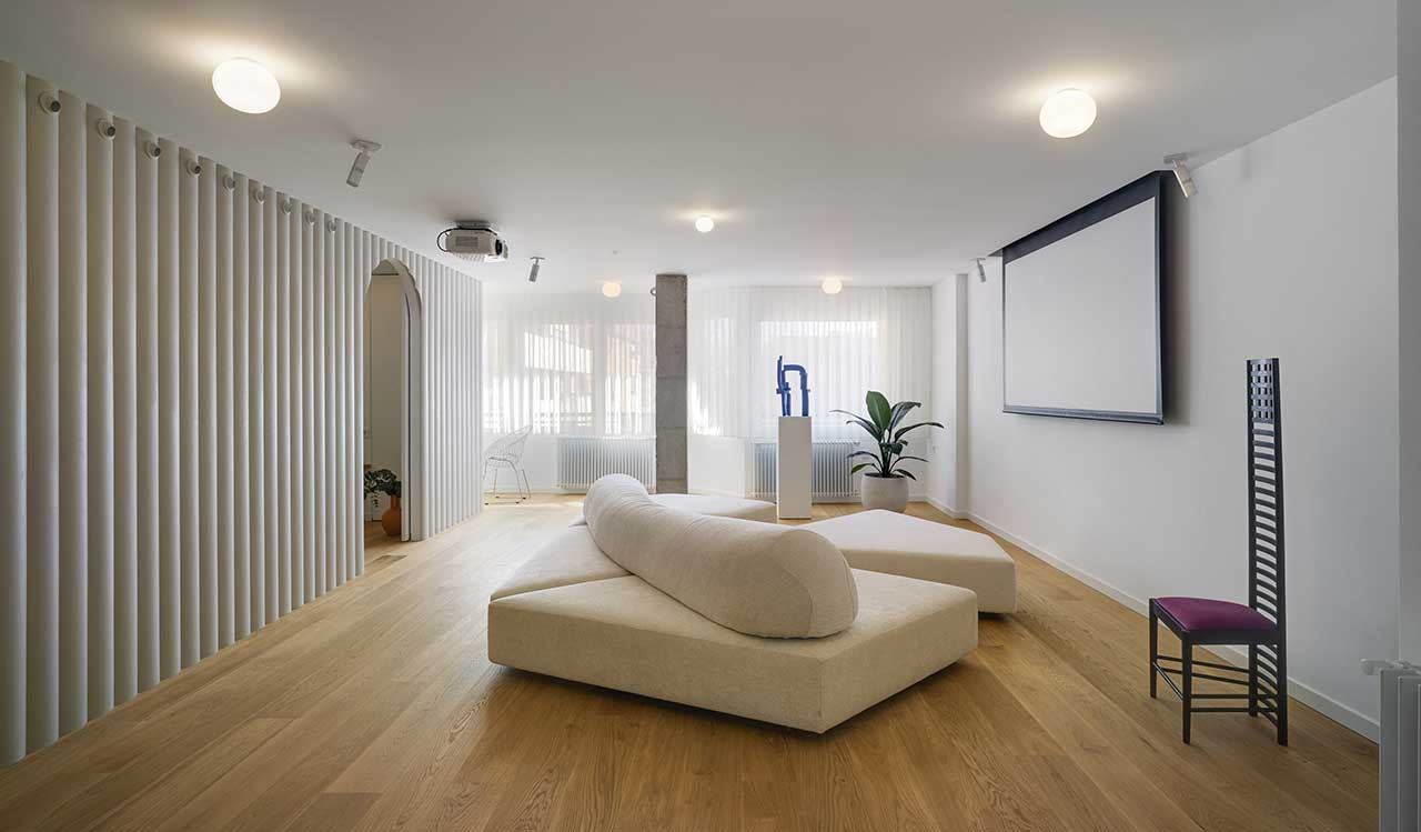 This contemporary apartment in Spain was redone after the renovation as the owner wasn't happy with the result