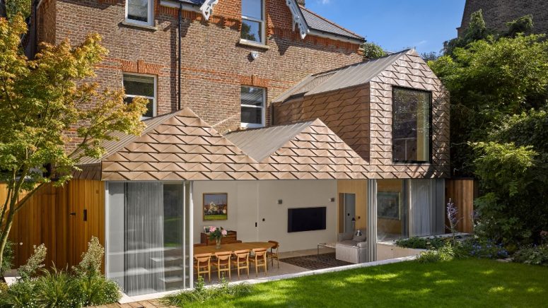gabled roofs are perfect to cover a house's extension